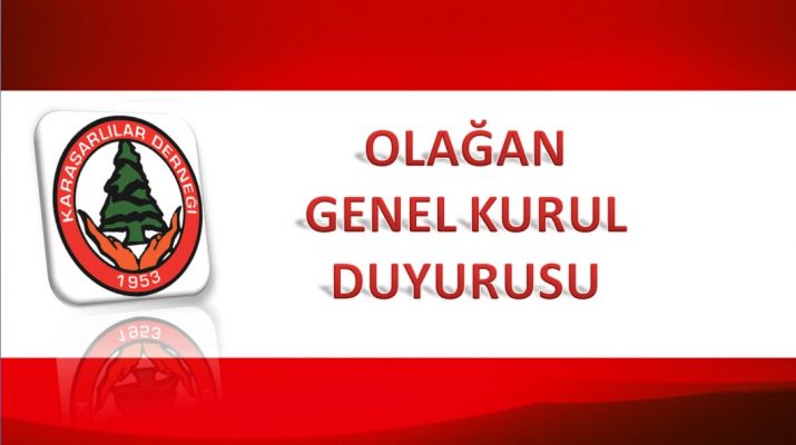 Karaşar Derneği Olağan Genel Kurulu