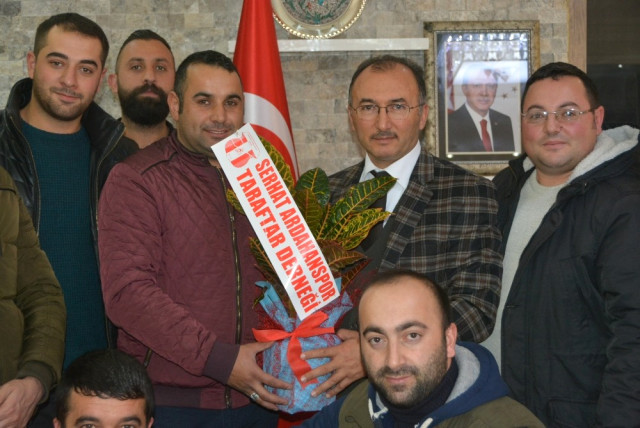 Serhat Ardahanspor Taraftar Derneği Başkan Köksoy'u Ziyaret Etti